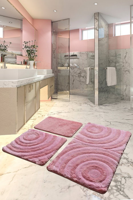 Mijölnir Wave - Powder Juego de Alfombras de Baño Mijölnir Wave - Powder Juego de Alfombras de Baño